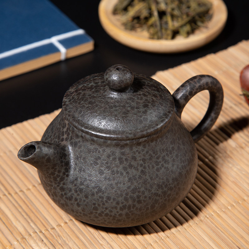 安化冰碛天然透光石壶小容量小品壶潘壶家用养生茶壶