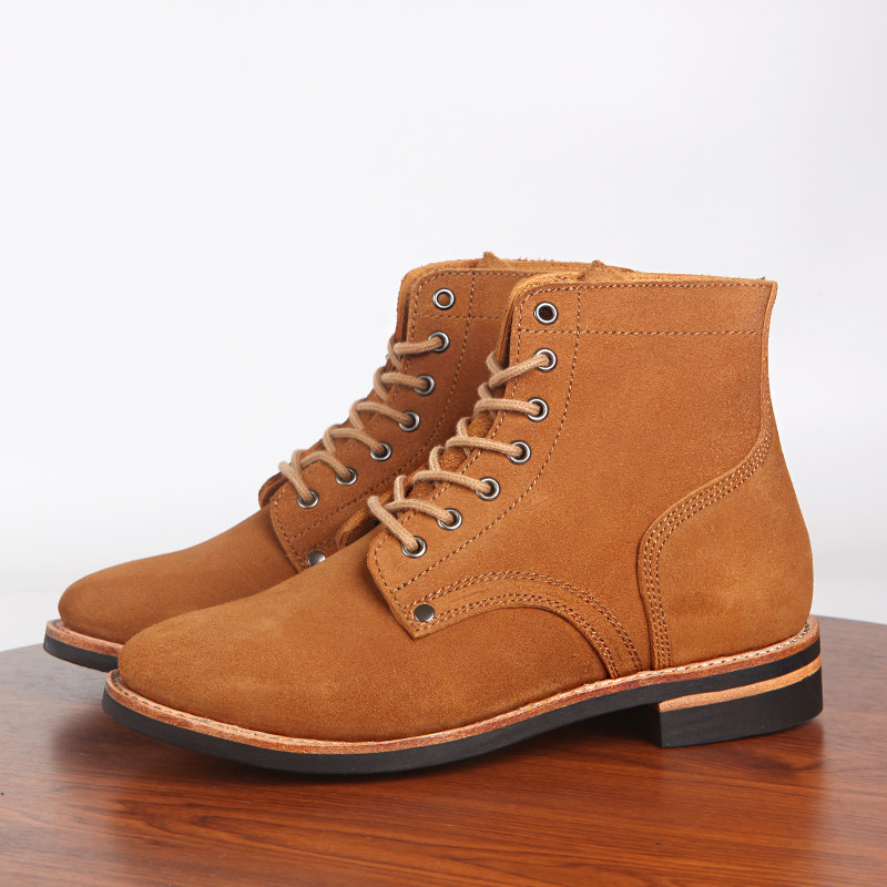 复古美军二战m43作战靴翻毛牛皮逃亡固特异工装马丁靴