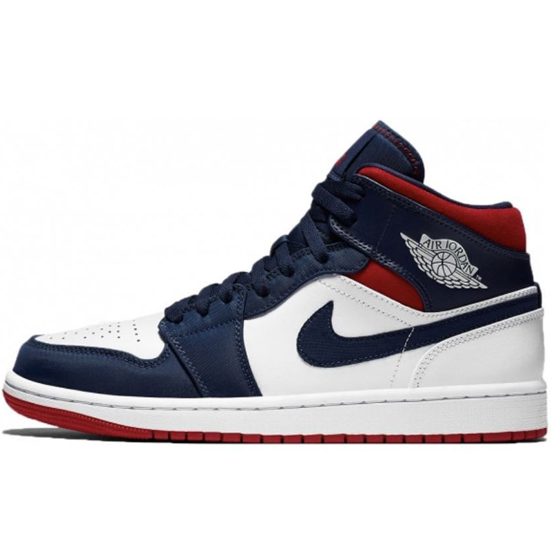 airjordanmidseaj1美国白红白蓝白绿橙绿橙篮球鞋