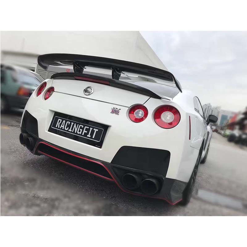 日产gtr35尾翼改装高品质碳纤维双层风翼扰流大包尾翼
