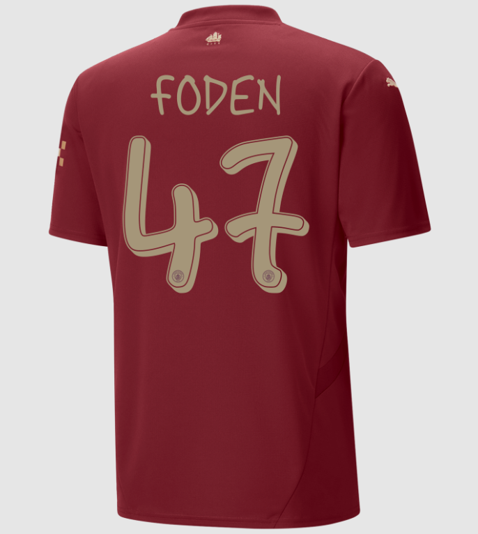 puma正品2425赛季曼城第二客场球迷版球衣印号福登77520103