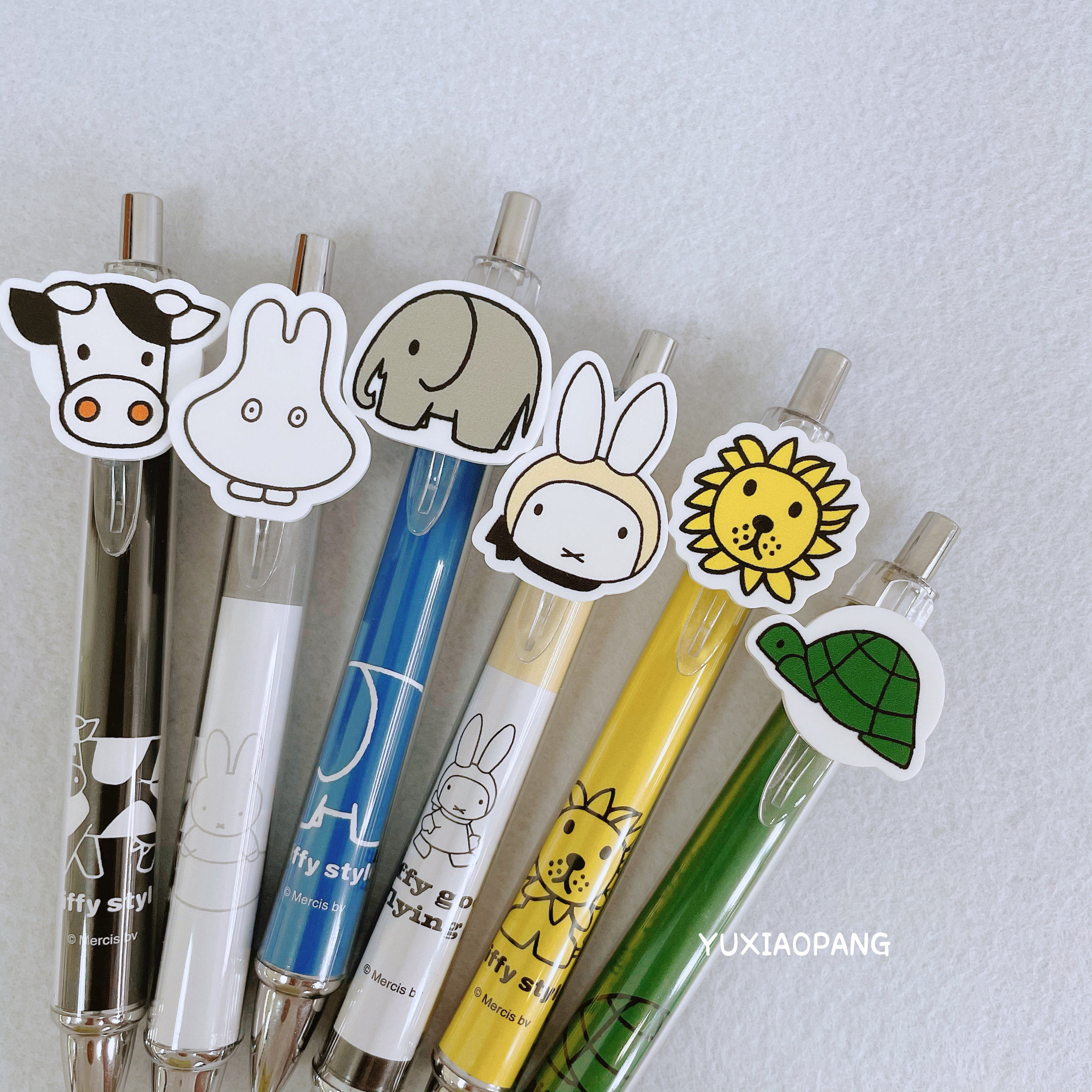 米菲兔miffy限定日本限量卡通笔夹圆珠笔0.7mm黑芯圆珠笔