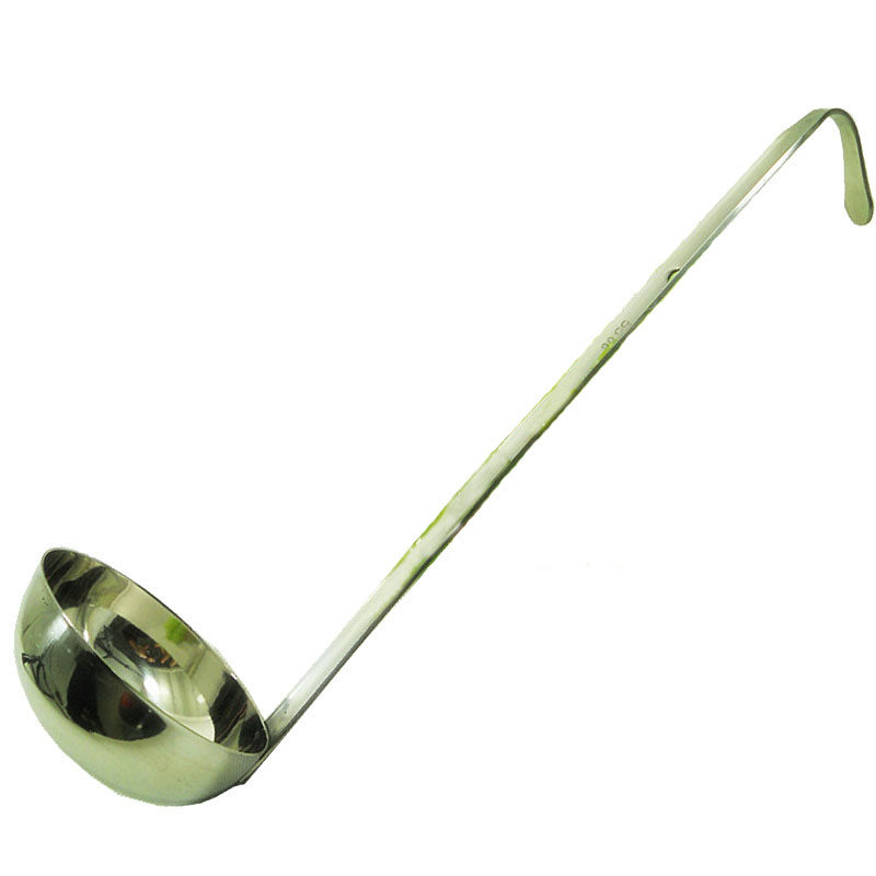 汤勺不锈钢长柄勺子带挂勾油勺火锅捞勺商用定量汤勺