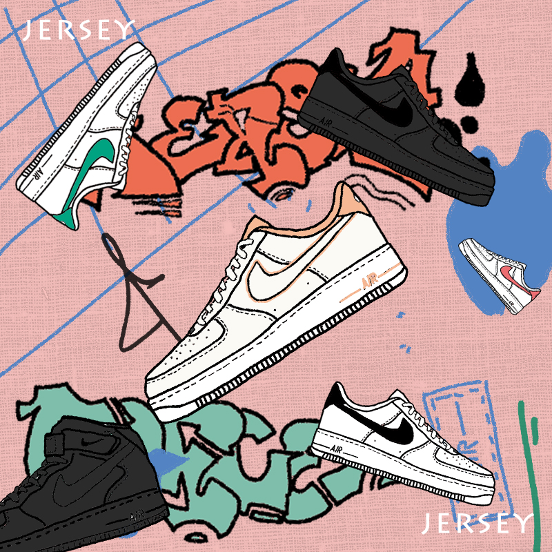 nikeairforceaf1空军一号白绿红中低low板鞋刺绣板鞋