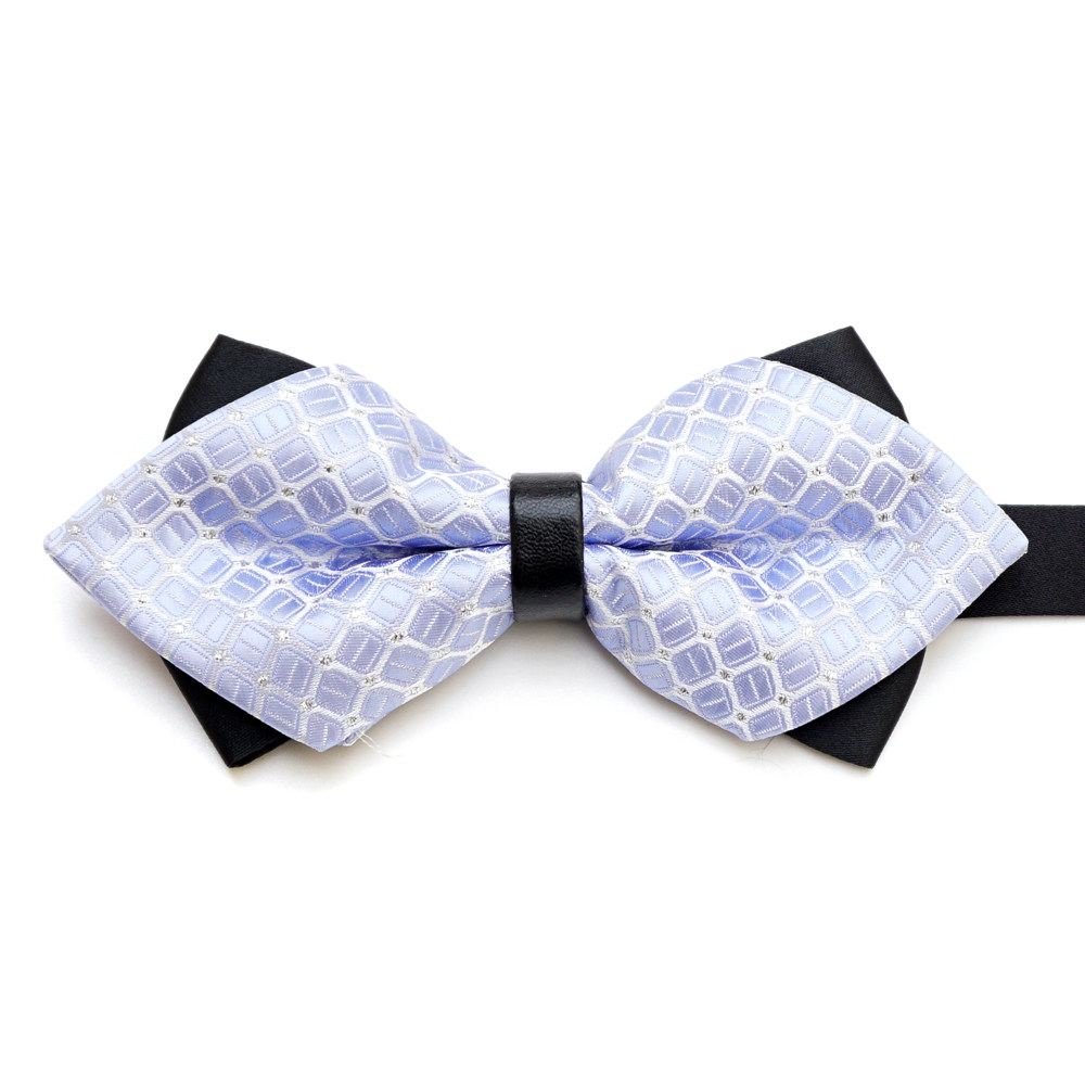 色织格子系列男士正装商务尖角领结新郎结婚领结