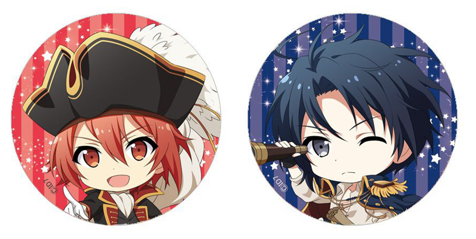 日版现货idolish7游戏卡面立绘圆形吧唧徽章组再贩环