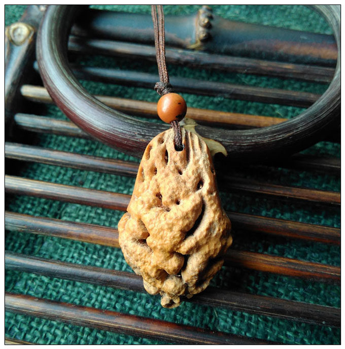 破君眼暴老桃核手工打磨制作护身项坠吊坠趋吉避凶项坠