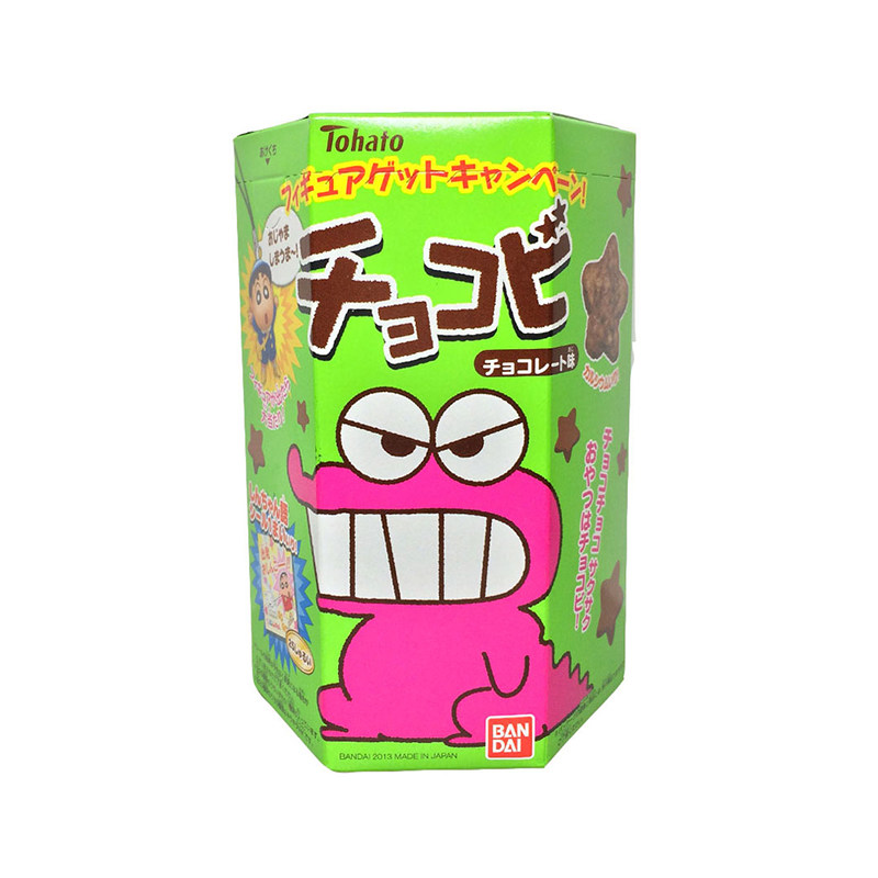 包邮 日本桃哈多星星 蜡笔小新同款吃的饼干巧克力零食粟米星饼干