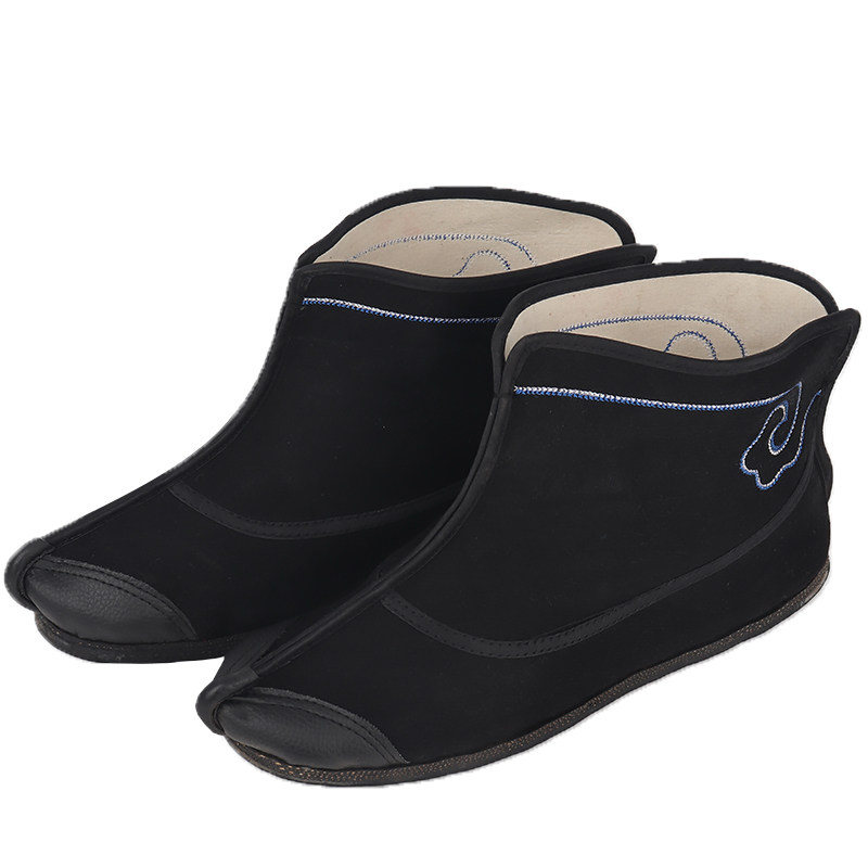 戏曲兵靴小将武生套靴龙套靴鞋靴薄底练功打鞋民族服装