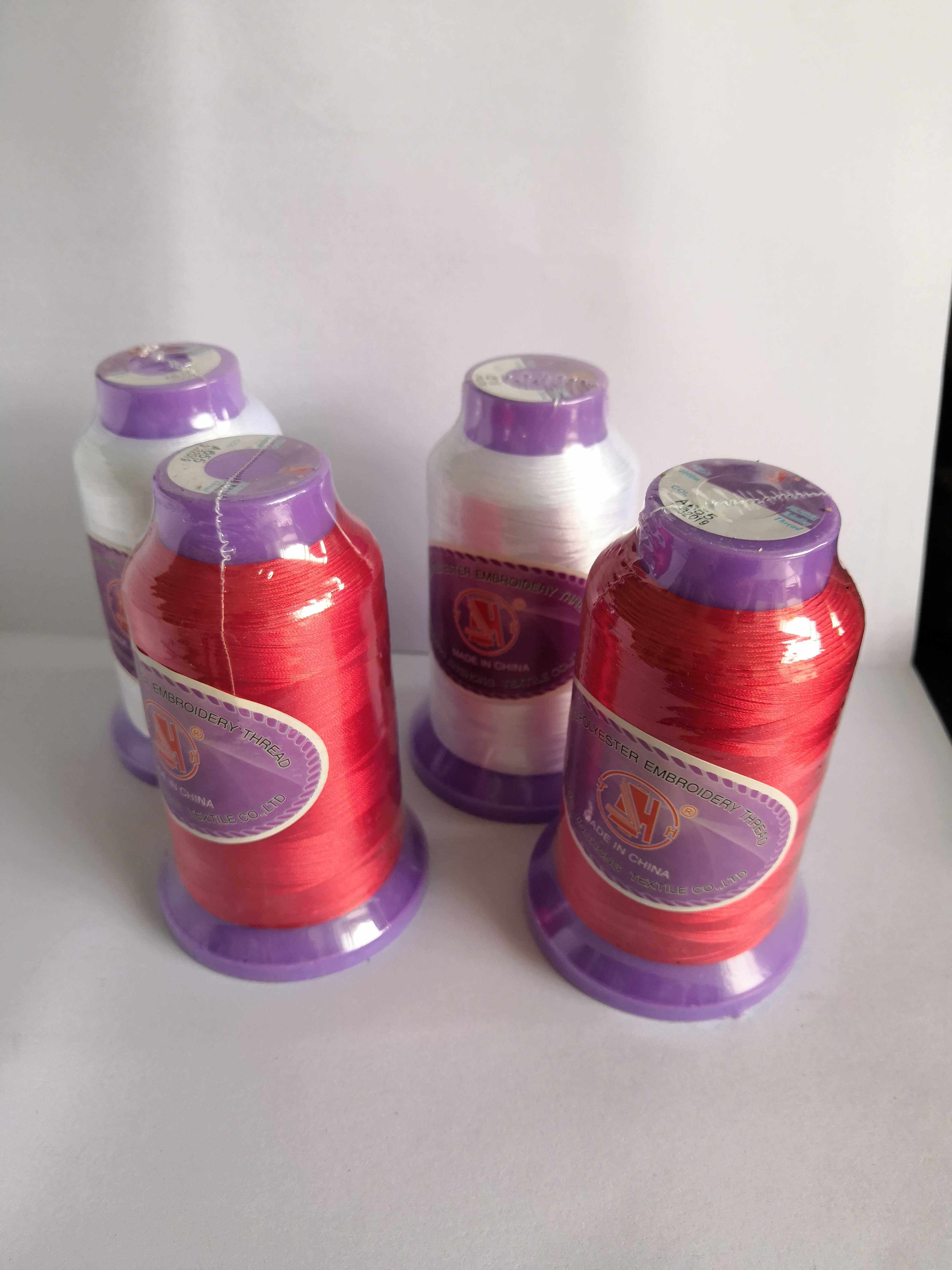 浙江百宏牌竞宏牌75d电脑绣花线手推车专用绣线毛线