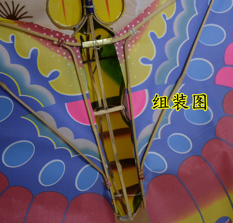 潍坊蝴蝶风筝舞蹈道具拍照观赏装饰幼儿园商场风筝