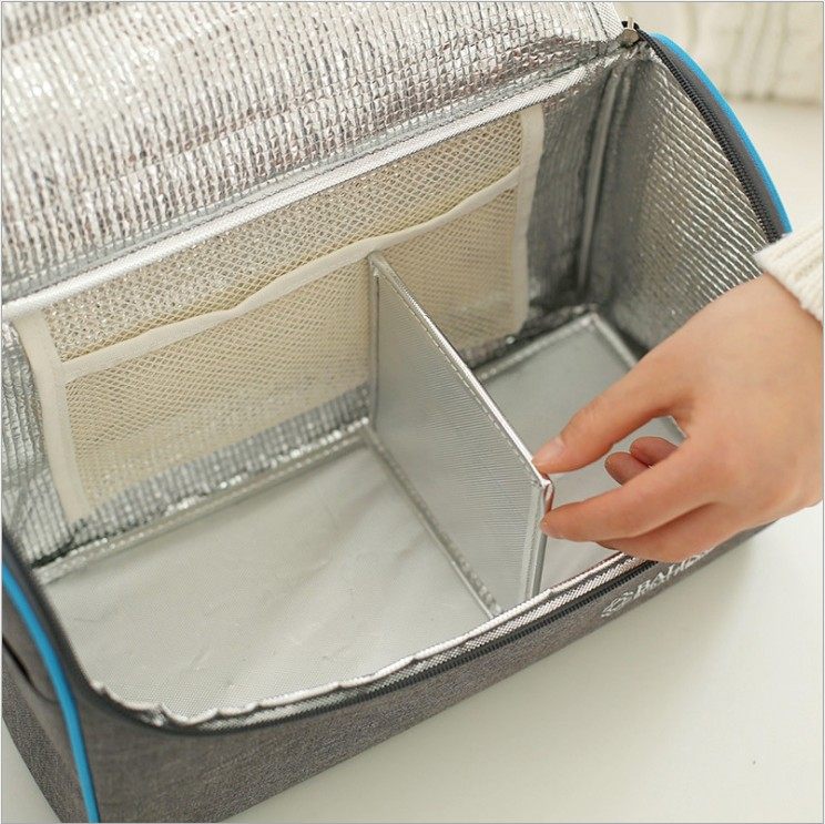 文艺冷藏防水肩挎加厚包加厚手提便当保温铝箔保温包