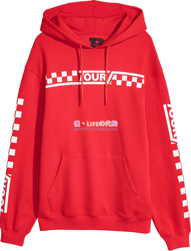 hmpurposestadiumtourjustinbieber联名连帽卫衣