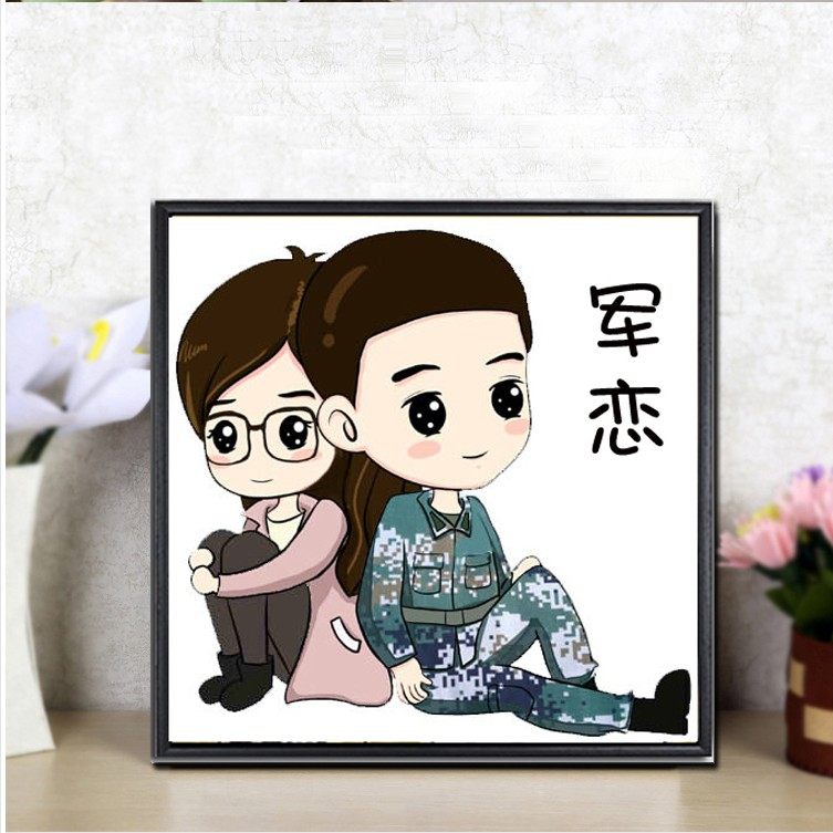 钻石diy绣满新款情侣军人军恋海陆空哥哥十字绣十字绣套件