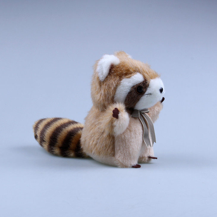 公仔浣熊玩具小浣熊茶色小熊毛绒玩具毛绒