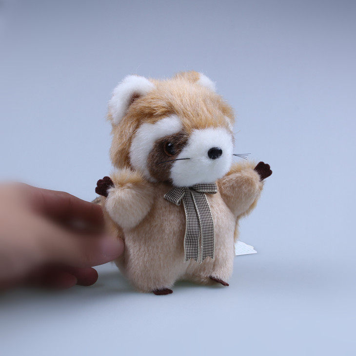 公仔浣熊玩具小浣熊茶色小熊毛绒玩具毛绒