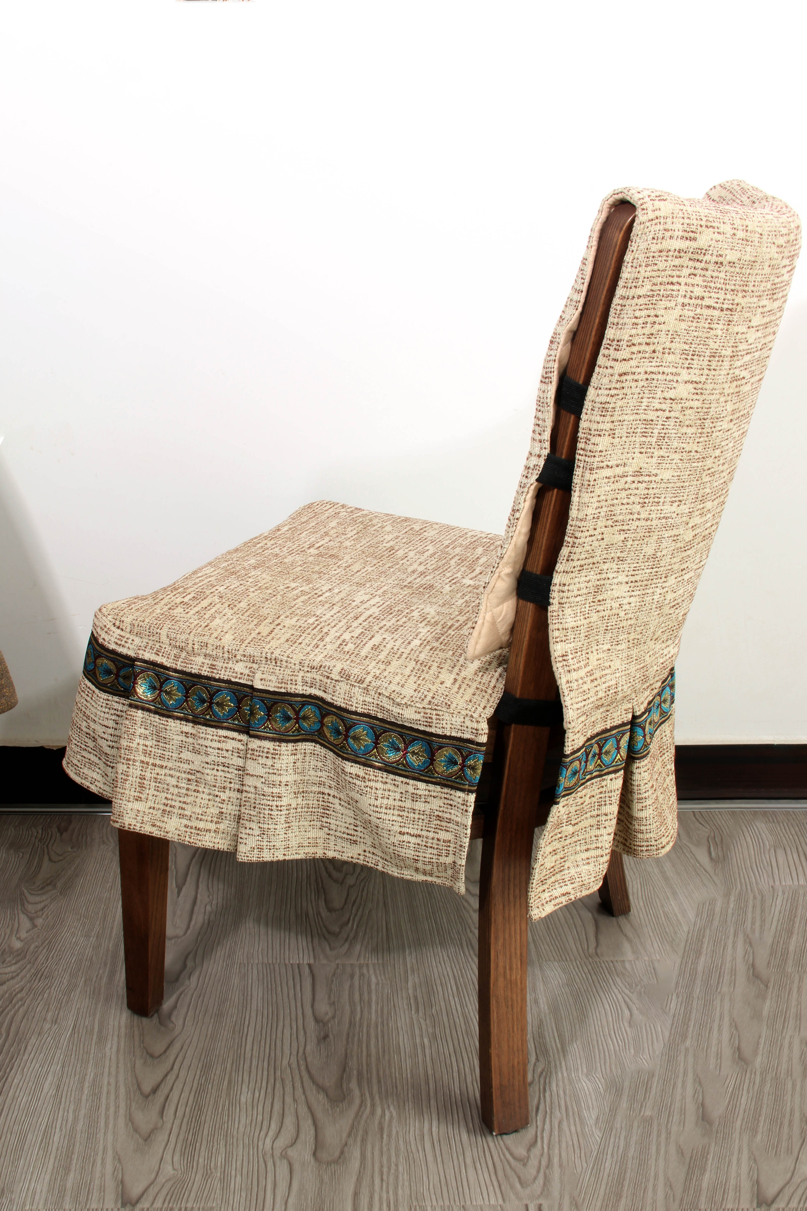 中式餐桌椅椅垫凳子套罩实木餐椅套坐垫靠背套椅子套椅套欧式家用