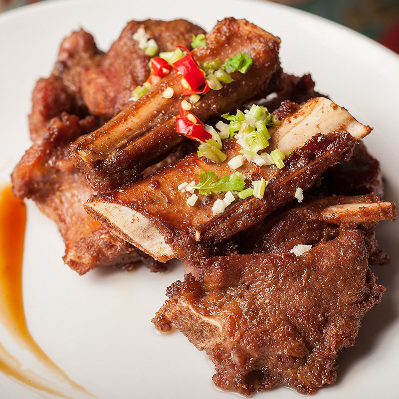 牯佬仔牛牛排400g腌制牛仔小排骨酒店特色半成品生牛肉