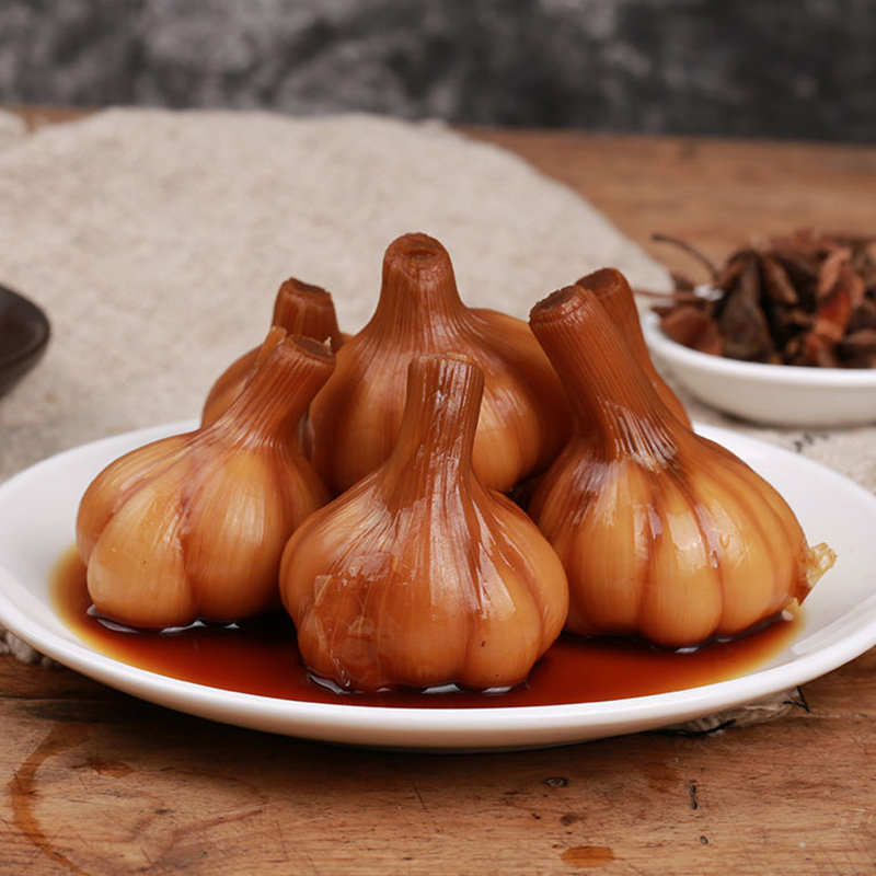 蒜头大蒜腌酱500g腌醋腌制酸甜泡菜火锅搭档腌制
