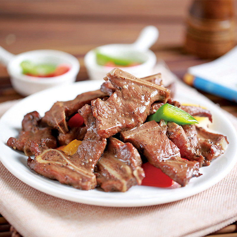 如意三宝猪排调理腌制带骨猪扒猪仔骨扇酒店餐饮猪排