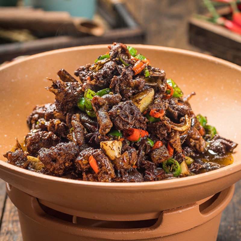 血鸭湖南特产永州莲花宁远血耙鸭醋酒店饭店烤鸭