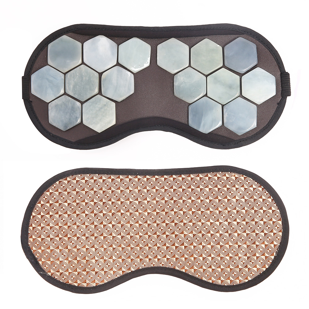 锗石玉石托玛琳眼罩磁疗电气石负离子加热缓解视疲劳usb热敷电热