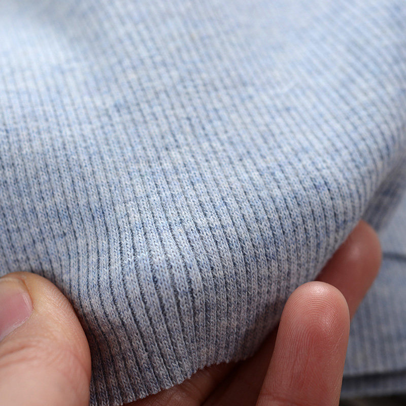 花纱螺口罗口罗纹面料 领口袖口下摆服装打底衫针织衫弹力布料