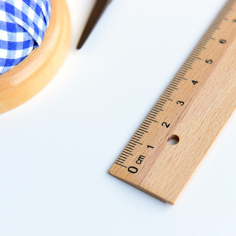 手工diy缝纫缝纫工工具尺子榉木尺直尺环保木尺尺子