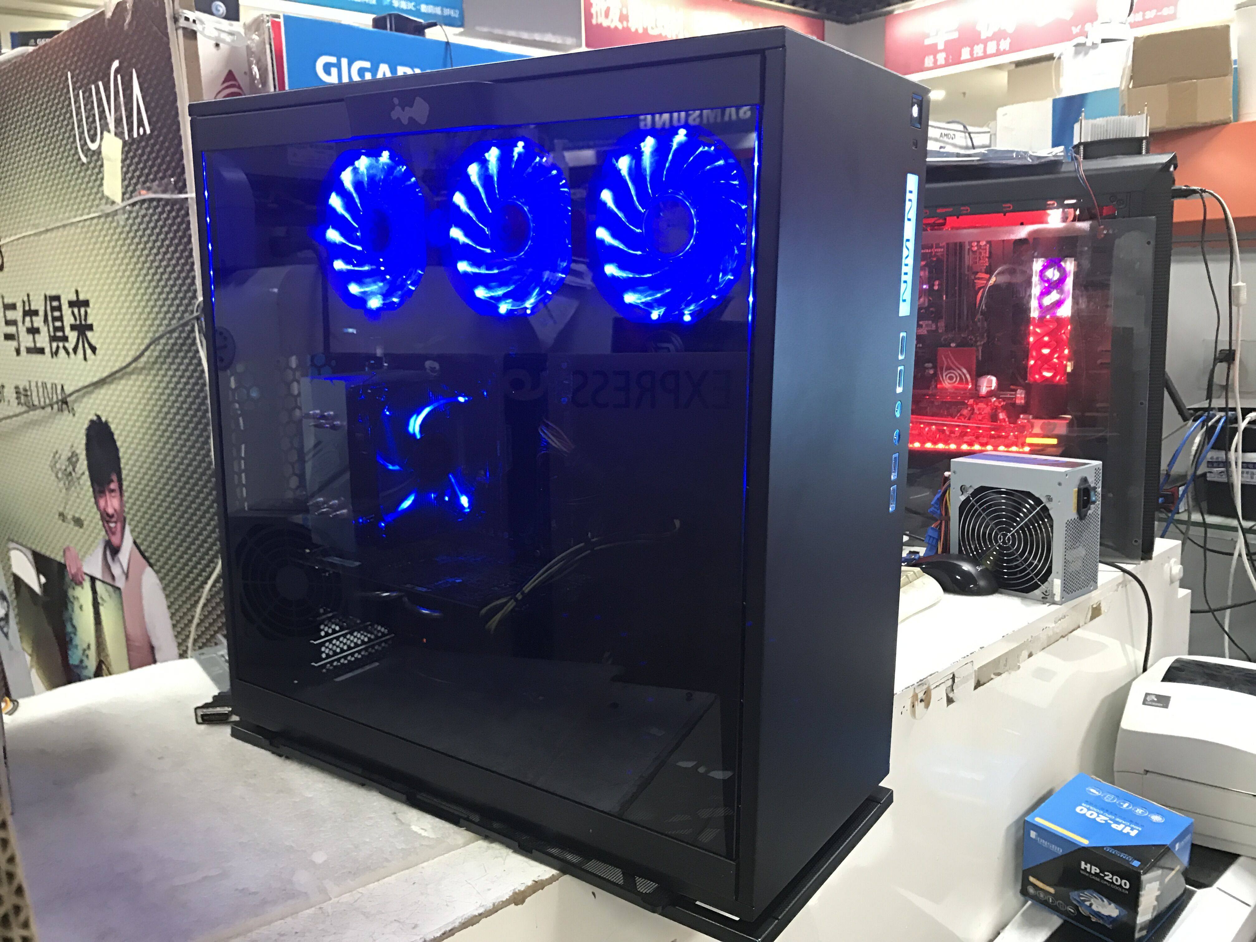 分期免息迎广inwin303全侧透水水冷台式机电脑主机机箱
