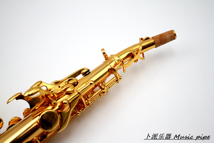 卜派亲测古派musicpipe高音弯管萨克斯24k金表面萨克斯风
