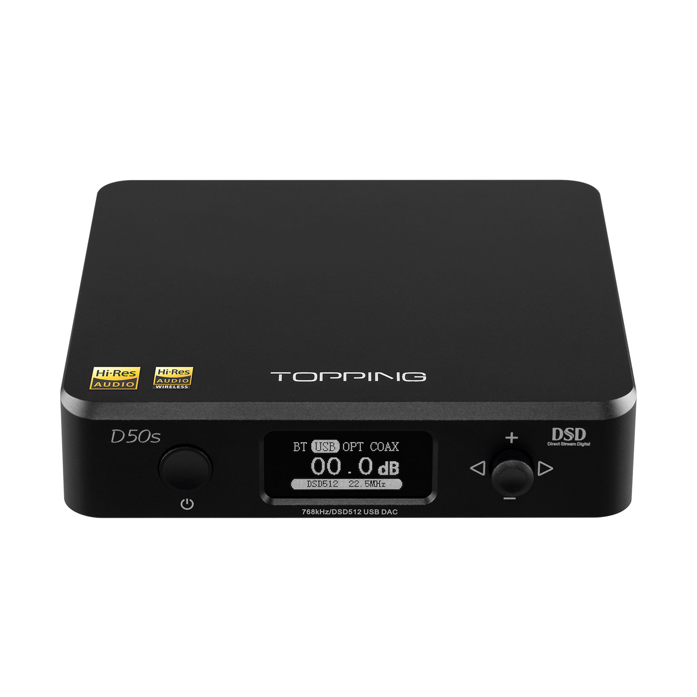 topping拓品d50s音频解码器es9038dac蓝牙ldacdsd512解码器