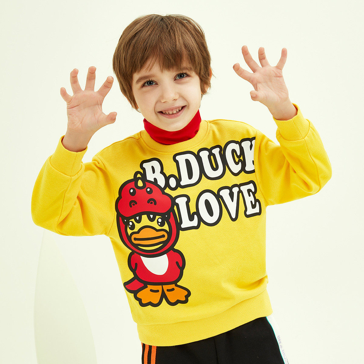 bduck小黄鸭童装儿童卫衣男童2021春款女童洋气卫衣