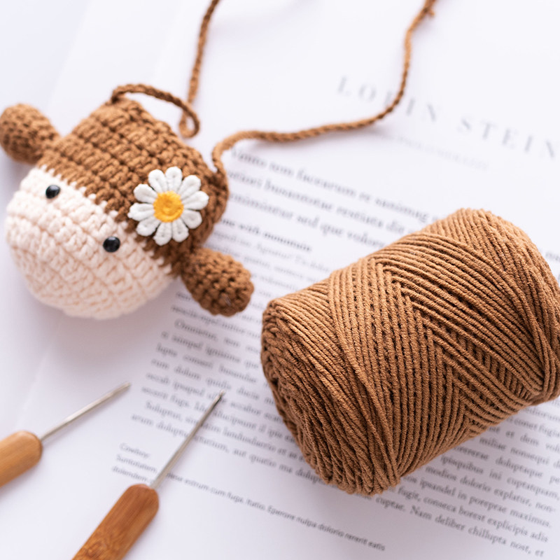 毛线编织小屋柔光宝宝棉线手工diy毛线