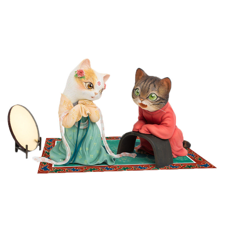 末那末匠瓜几拉画猫梦唐之红线pvc手办雕塑摆件宫廷复古玩偶公仔