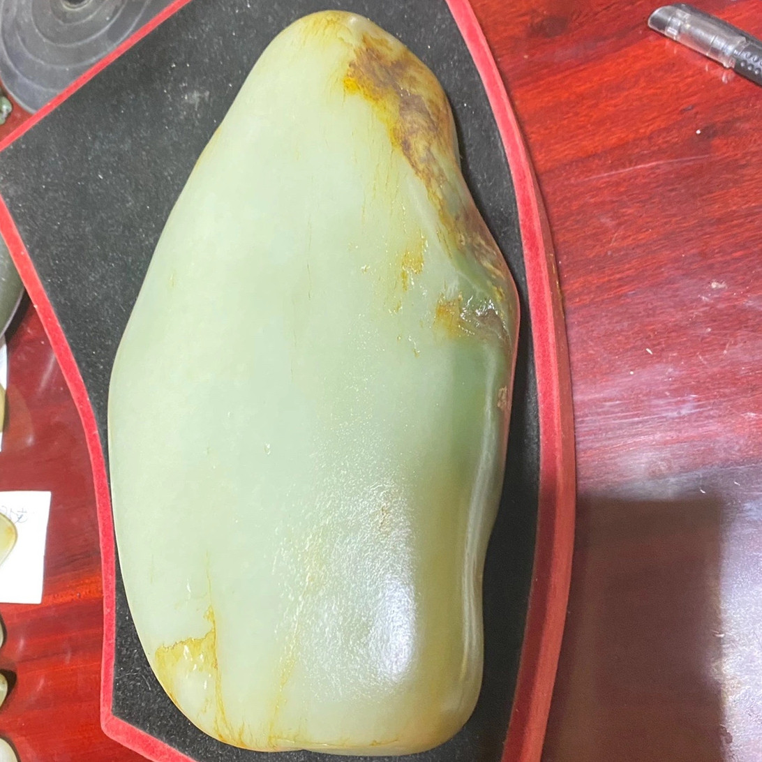 玉籽和田玉石原石3100克白玉羊脂玉玉青玉珠宝奇石