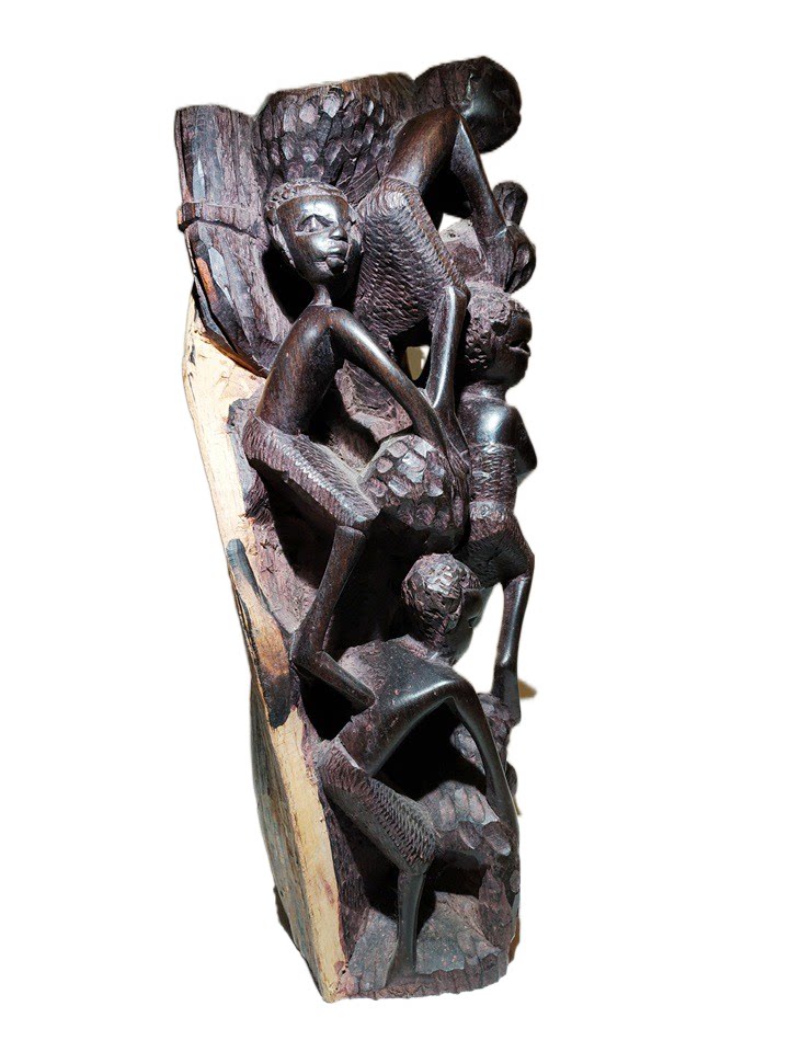 非洲木雕生命树家族亲情树乌木雕刻坦桑尼亚家居收藏木雕