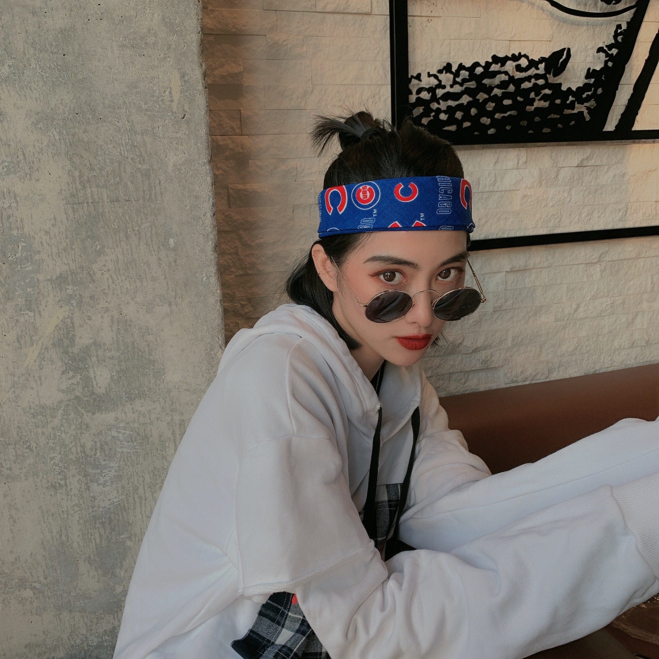 嘻哈头巾运动方巾裤子腰巾hiphop头饰ins百搭发饰