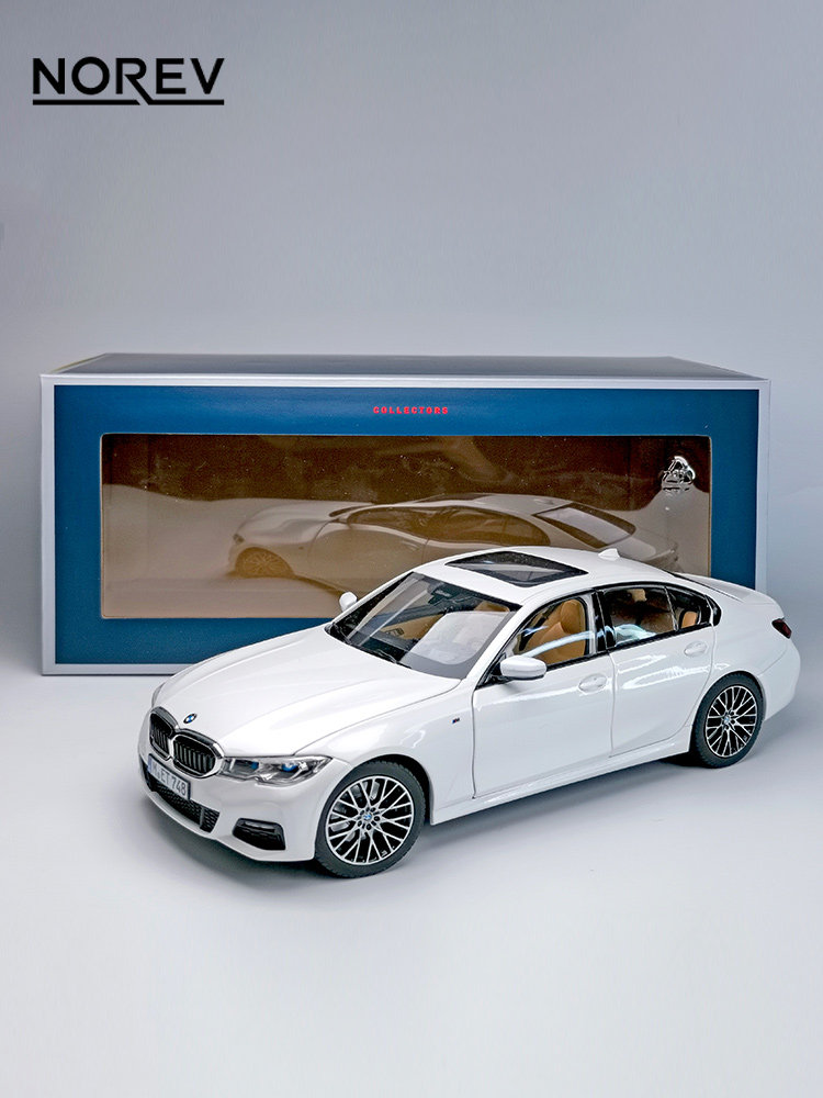 norev诺威尔bmw宝马330i白色2019款合金汽车车模车模