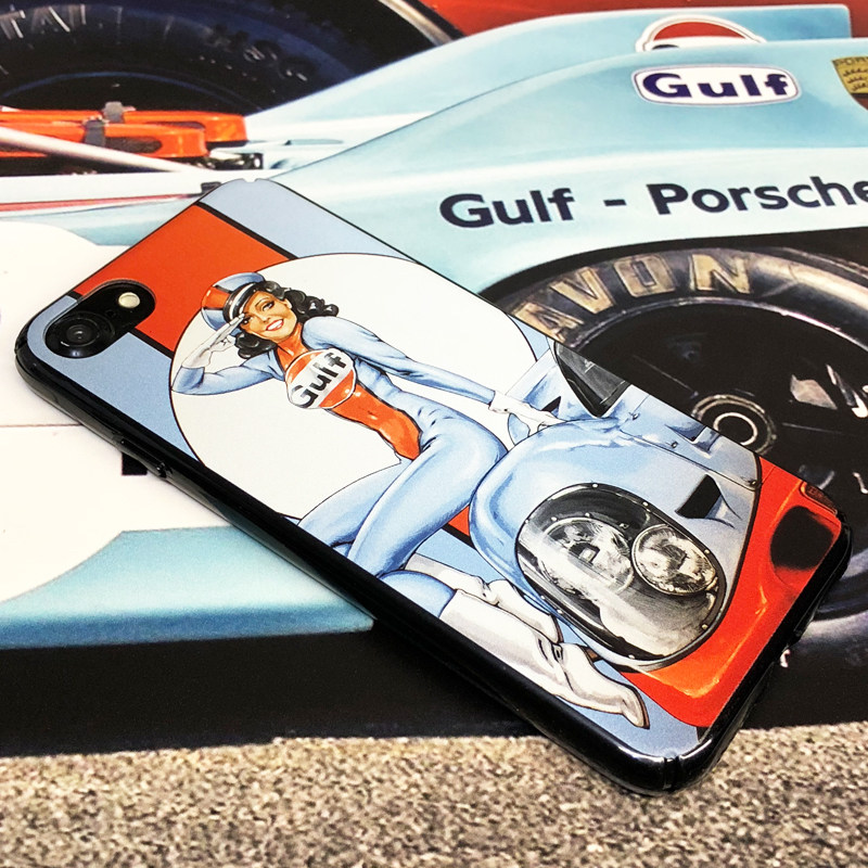 适用xr苹果8x手机机壳iphone11pro赛车gulf海湾手机壳