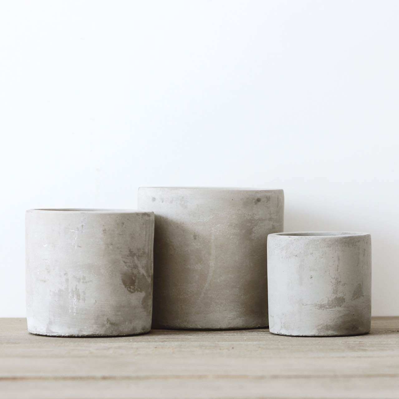 dolv豆绿复古水泥花盆圆型匠心手作花盆