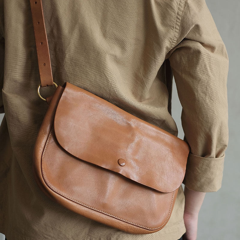 konglongmogu清仓福利特惠复古油蜡皮质质感男款水洗马鞍包