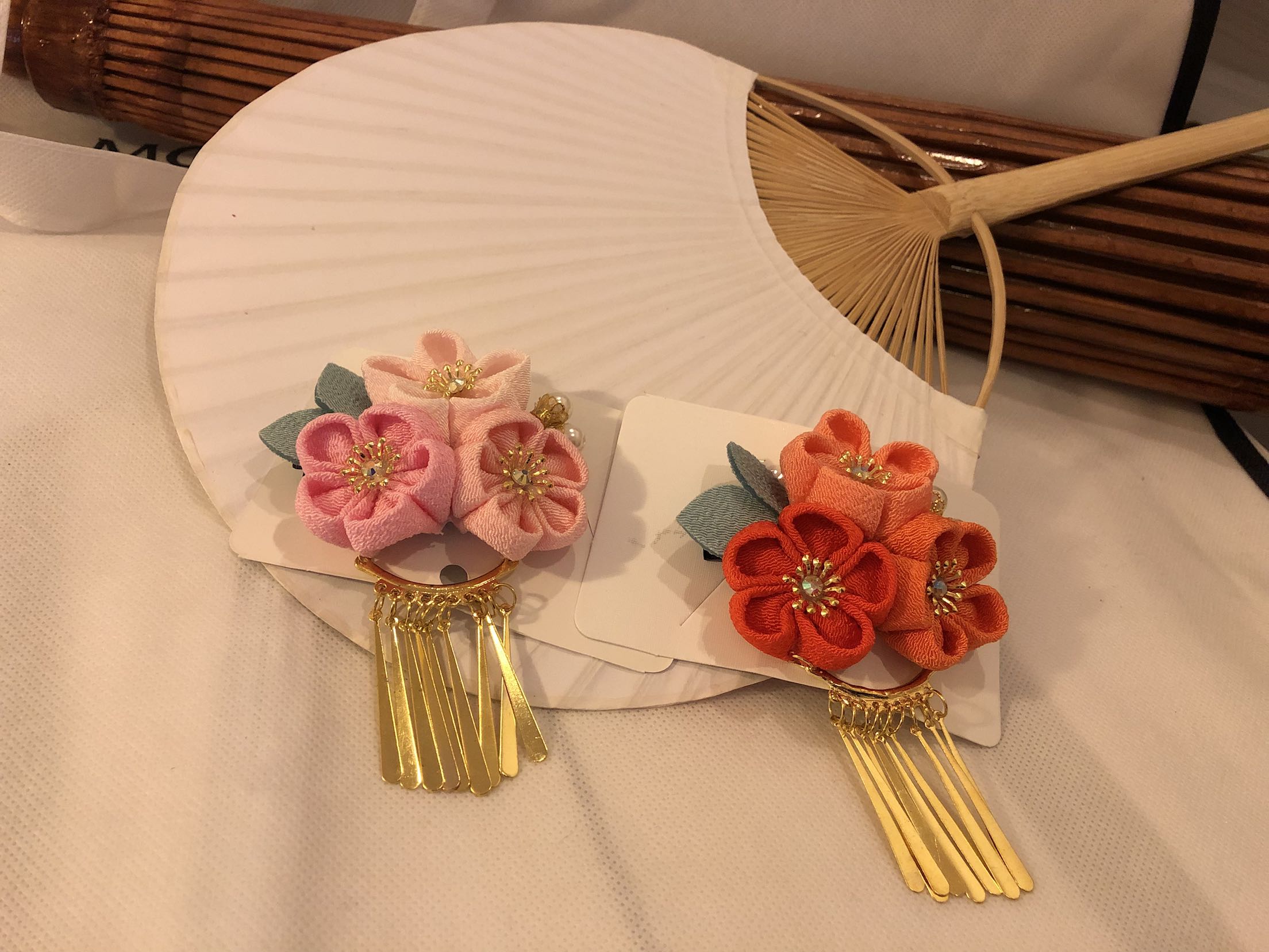 发饰和服和风发簪配件日本浴衣日式少女绢花发饰