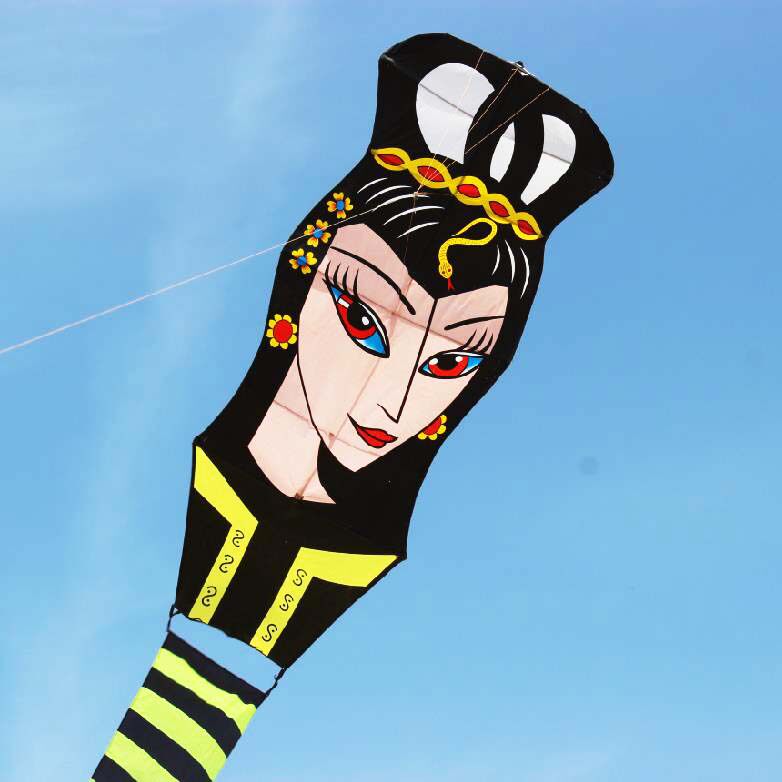 包邮潍坊杨家埠2020大型巨型成人新款美女蛇蛇风筝