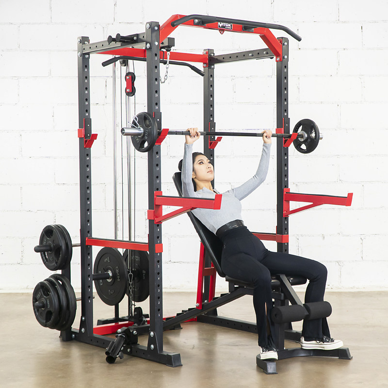 框式深蹲架卧推举重床蹲举架硬拉划船核心训练力量训练器械综合型
