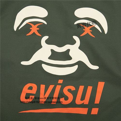 黄容代购evisu福神1eaotm9ct775xx男款秋冬佛头标志印花夹克