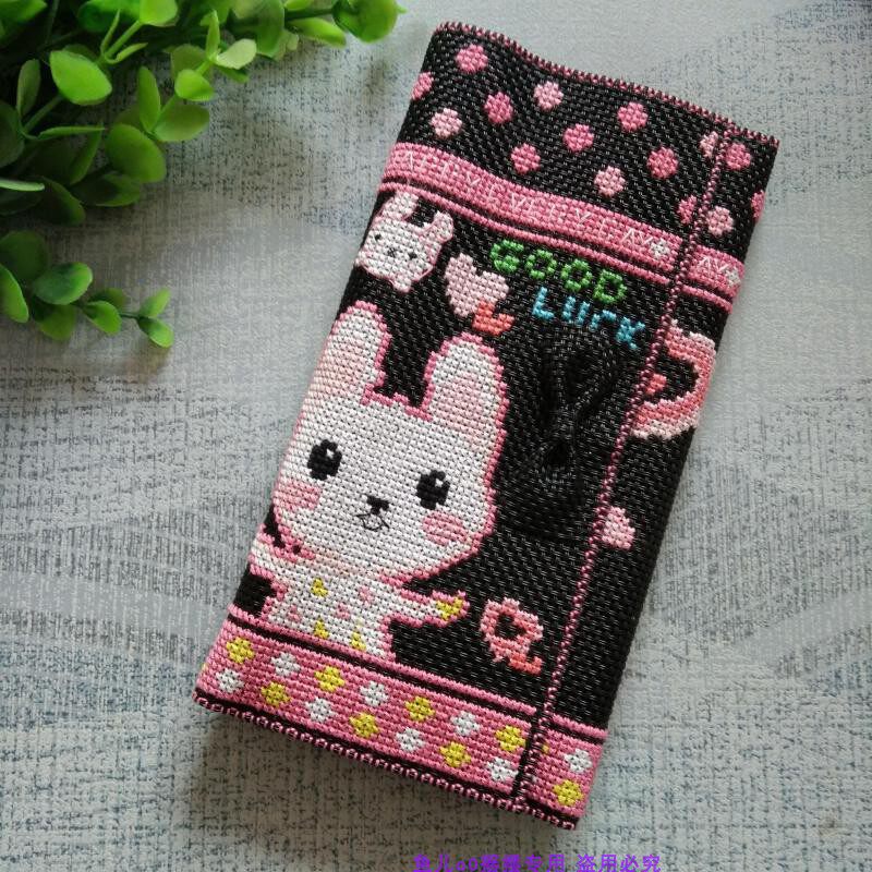 手工十字绣钱包成品长款两折款女朋友生日礼物现货钱包