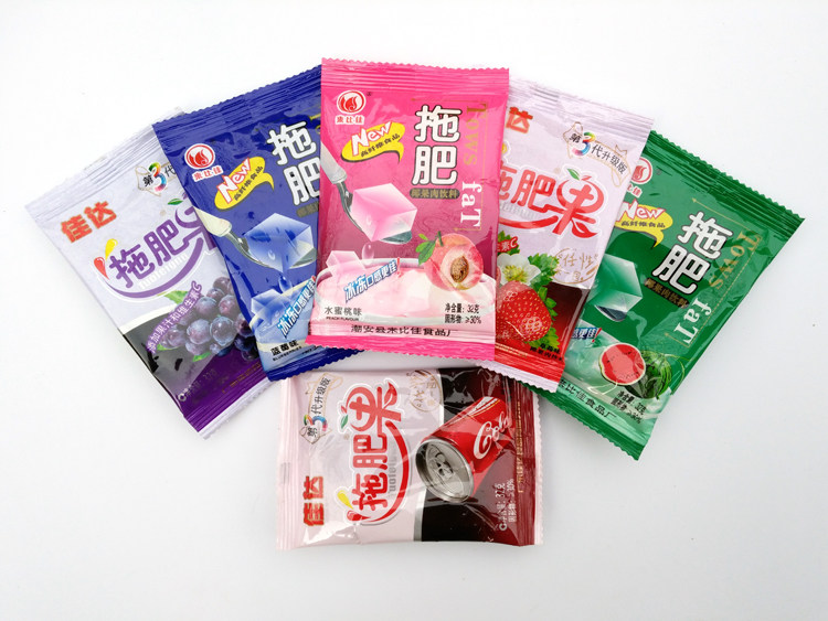 佳达拖肥 32g*60袋包邮 椰果肉椰果粒果冻布丁8090后童年怀旧零食