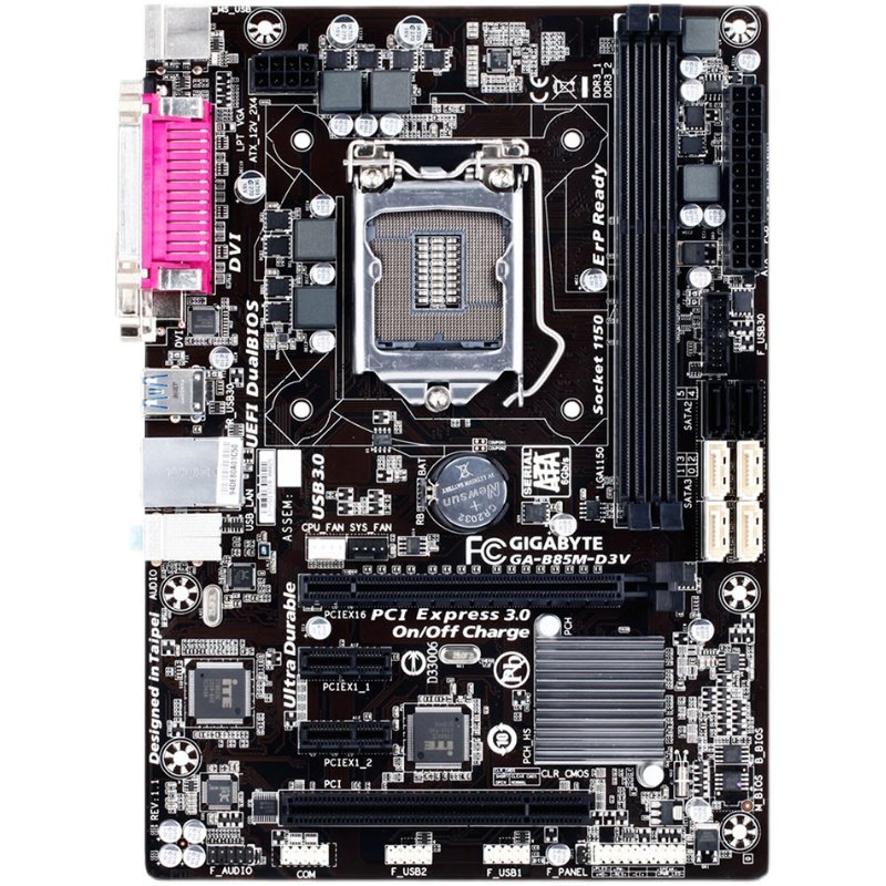 gigabyte技嘉b85md3vd2vhd3ds3had3h1150h81主板主板