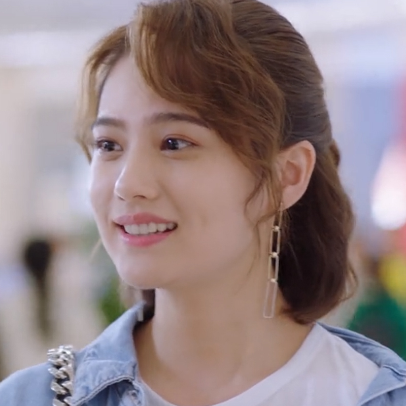 你是我的城池营垒姜珮瑶阮青夏同款耳环纯银银针时尚耳钉