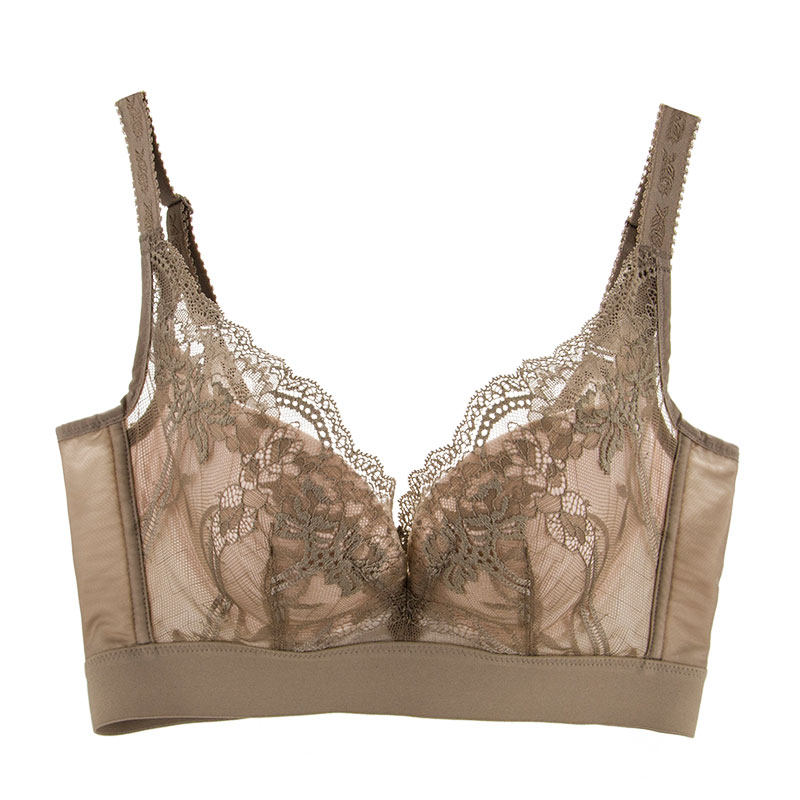 绯格贝缇新款中厚聚拢小胸文胸g4488蕾丝刺绣软托文胸